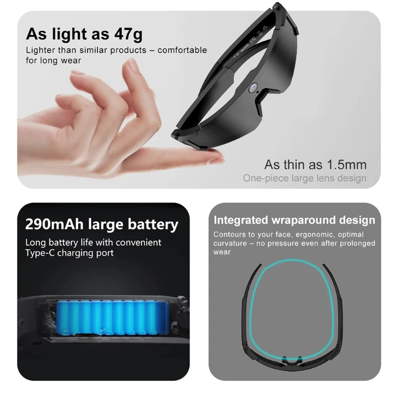 Smart Glasses Lens - Kacamata Pintar AI OnePlus ChatGPT Kamera