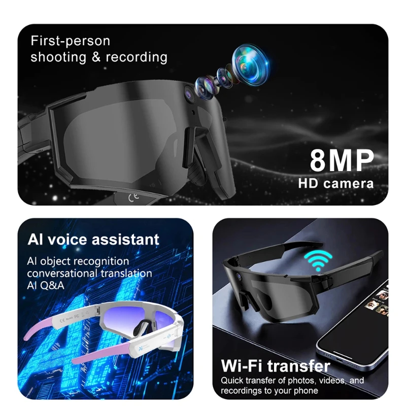 Kacamata Pintar AI OnePlus Cha - Smart Glasses Lens ulasan dan harga