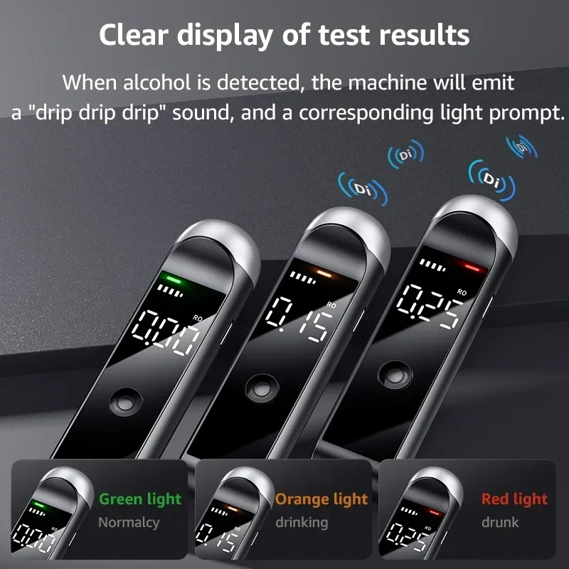 Alcotester Digital alkohol, pe - Breath Rate Monitor ulasan dan harga
