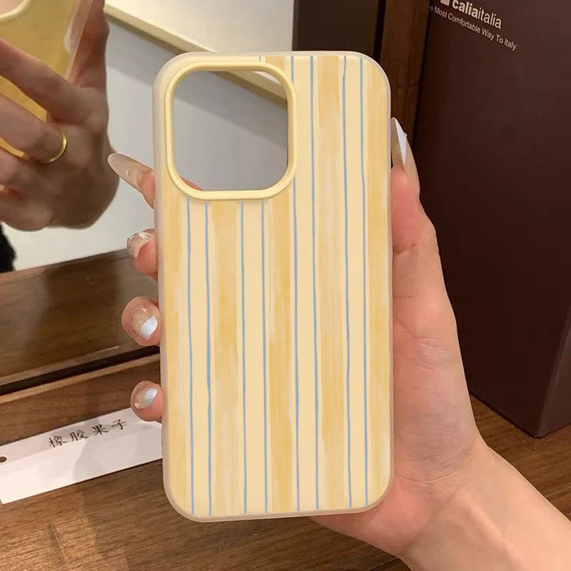 Casing Ponsel Bergaris Kuning  - Samsung Galaxy S24 ulasan dan harga